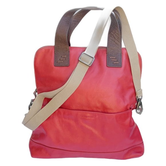 Cynthia Rowley Handbags - Cynthia Rowley‎ Red Leather Handbag/Tote with Detachable Shoulder Strap